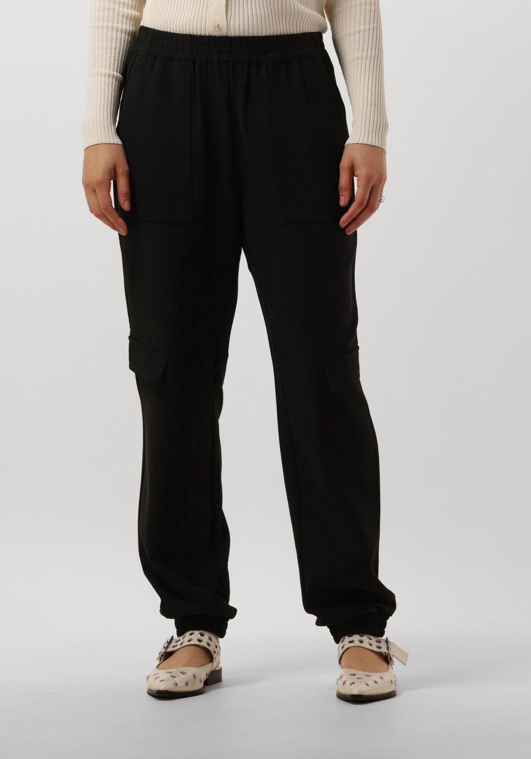 BRUUNS BAZAAR Dames Broeken Brassica Cilla Pants Zwart