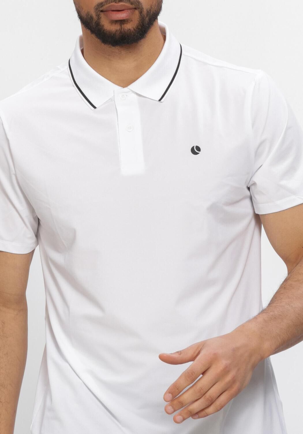 Witte BJORN BORG Sportpolo's ACE POLO SHIRT - large