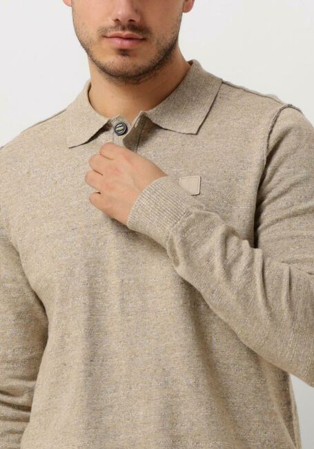 Beige BUTCHER OF BLUE Polo LT CLIFDEN POLO L/S - large