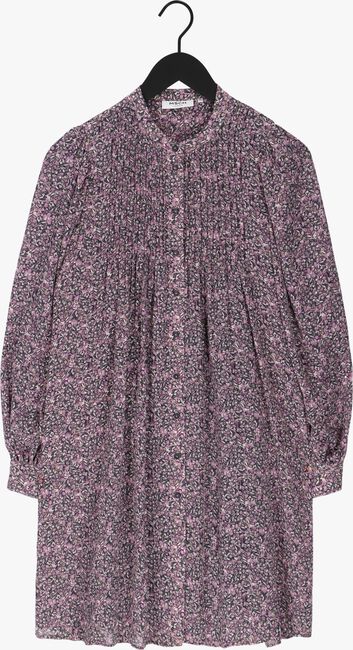Paarse MSCH COPENHAGEN Mini jurk HEDDE RIKKELIE LS SHIRT DRESS AOP - large