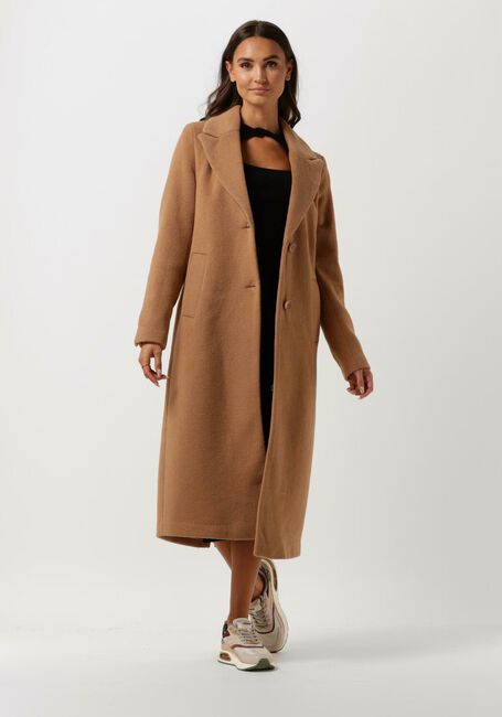 Camel NOTRE-V Mantel WOL COAT LONG - large