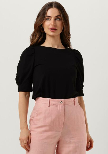 Zwarte VANILIA T-shirt PUFF SLEEVE TEE - large