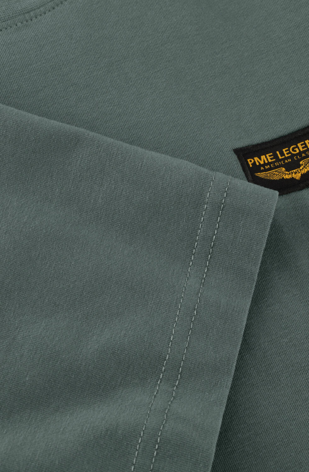 Khaki PME LEGEND T-shirt SHORT SLEEVE R-NECK GUYVER TEE - large