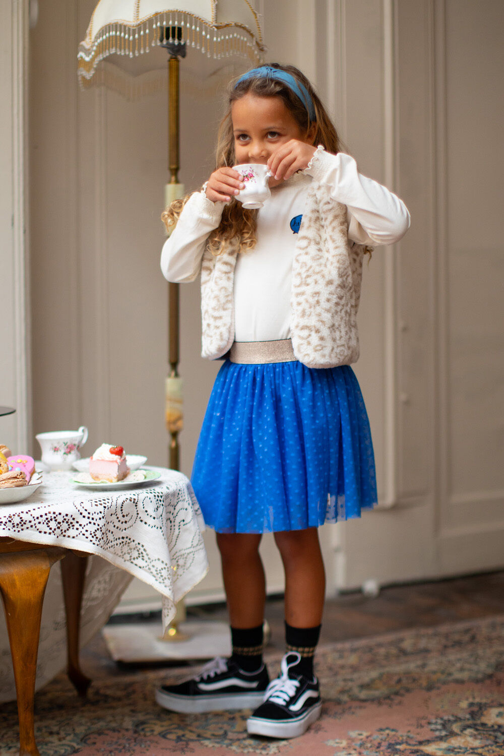 Blauwe MOODSTREET Minirok SKIRT RORI - large