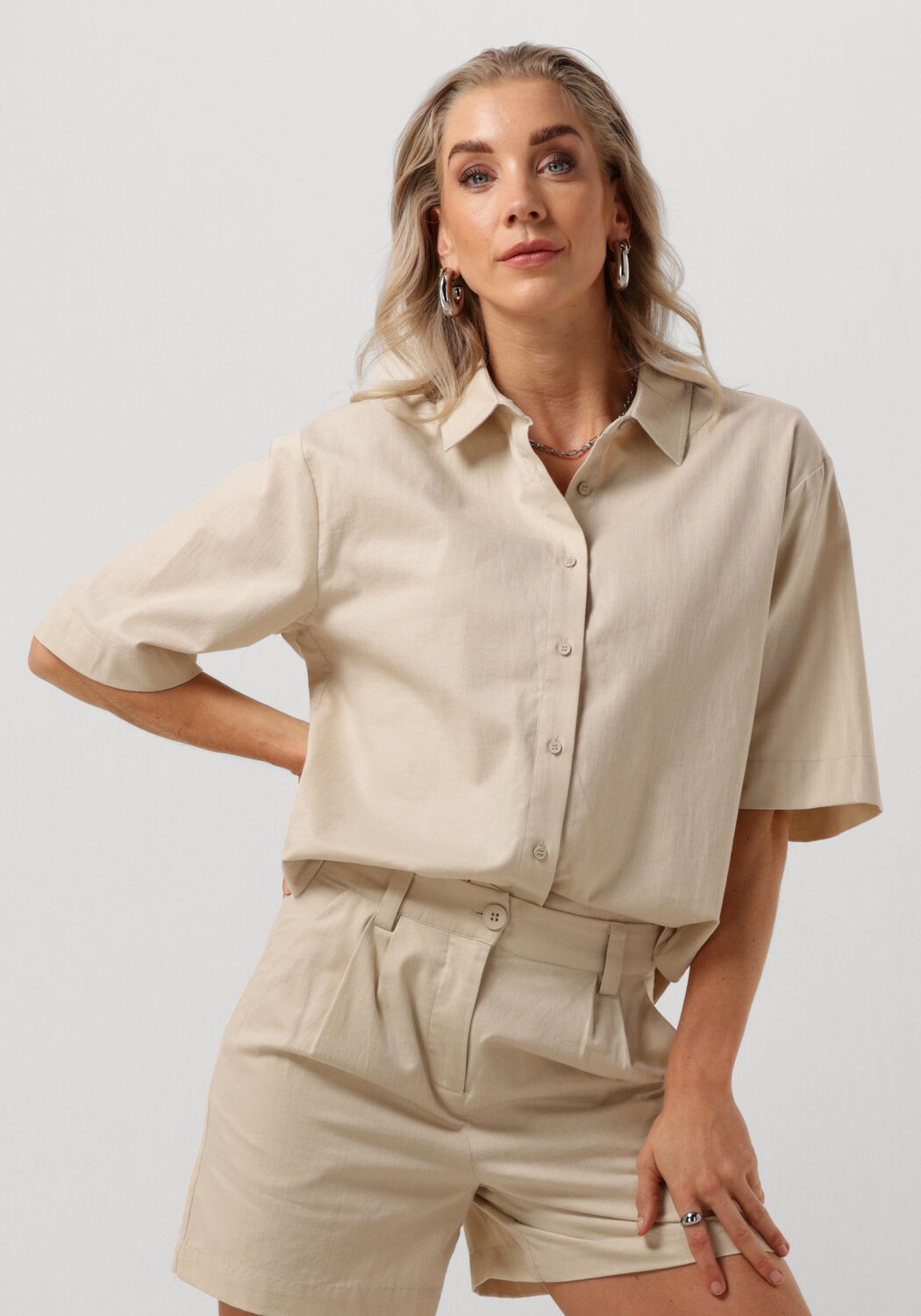 MODSTRÖM Modström Dames Blouses Cydneymd Ss Shirt Zand