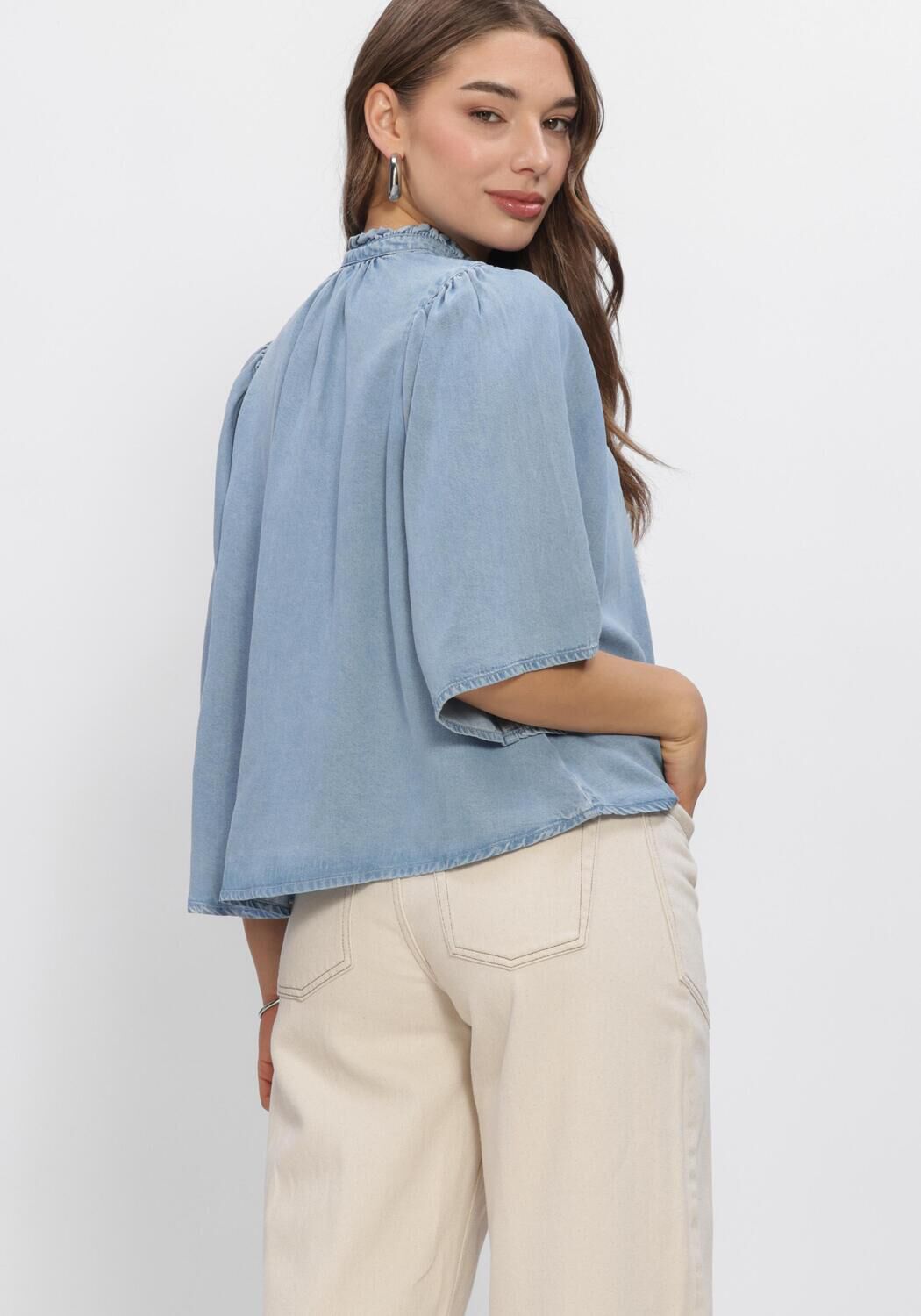 Blauwe SUNCOO Blouses LOUISE - large