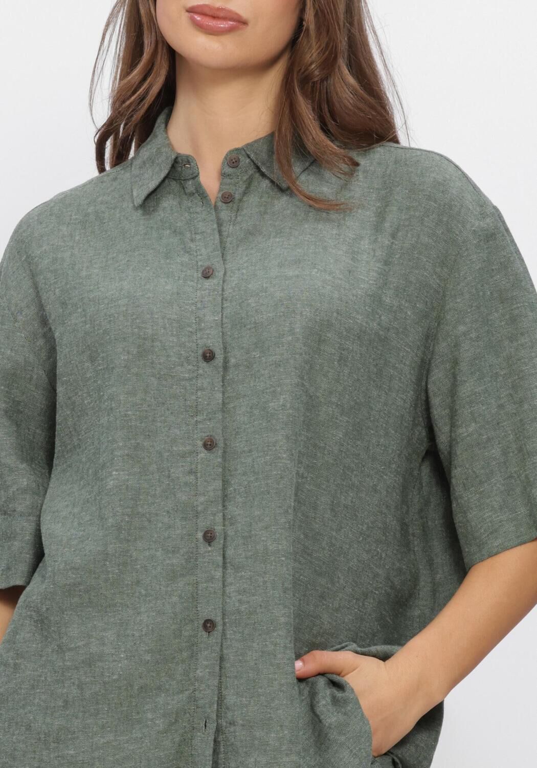 Groene MSCH COPENHAGEN Blouses MSCHVIANA GINIA 3/4 SHIRT - large