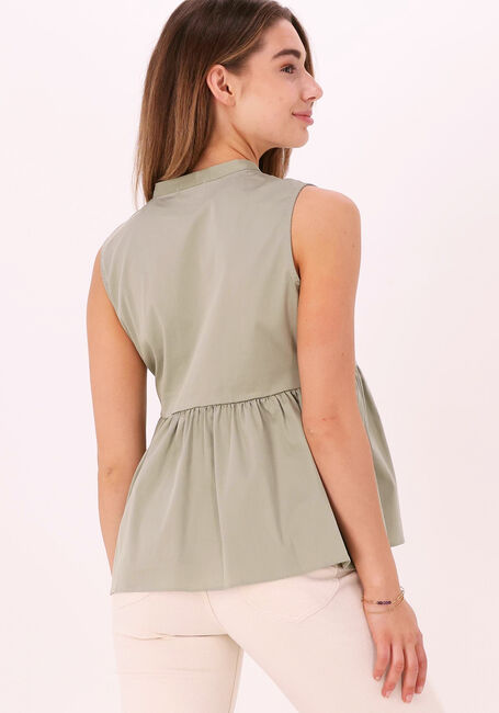 Groene LEVETE ROOM Blouses ISLA SOLID 51 TOP - large