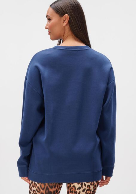 Donkerblauwe ALIX THE LABEL Sweater LADIES KNITTED SPORTS SWEATER - large