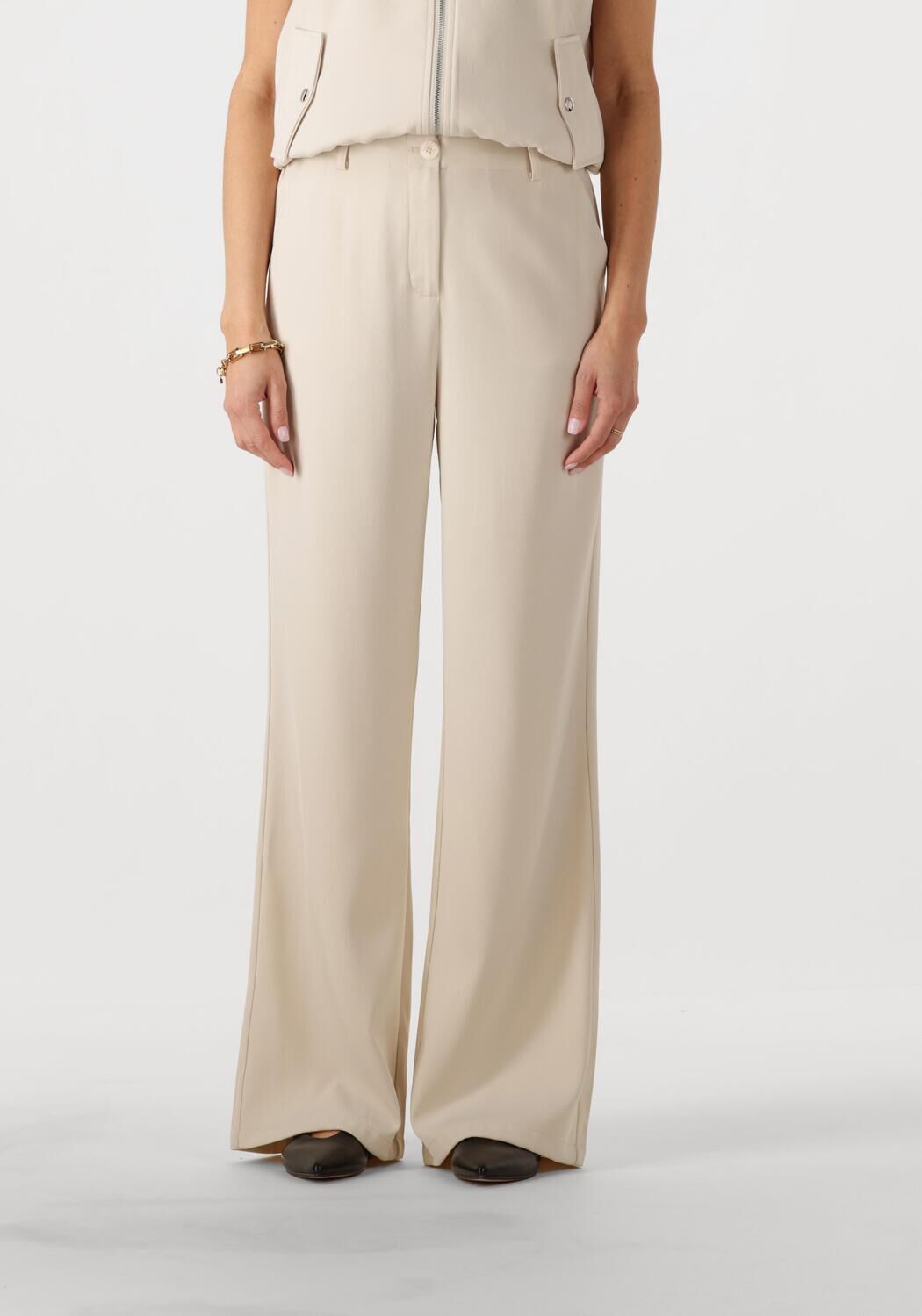 YDENCE Dames Broeken Pants Solange (tall) Zand TALL