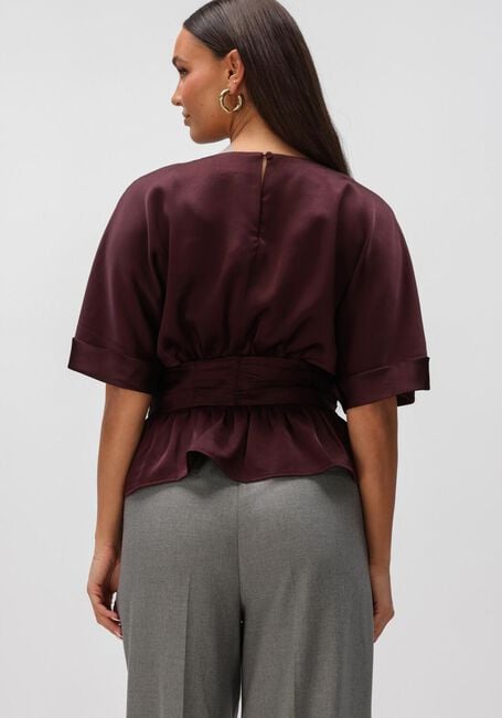 Bordeaux NEO NOIR Blouses ANNEGRET HEAVY SATEEN BLOUSE - large