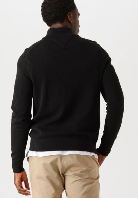 Zwarte TOMMY HILFIGER Trui PIMA ORG CTN CASHMERE ZIP MOCK - large