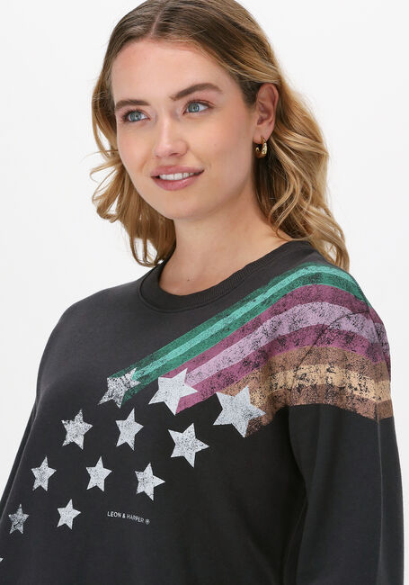 Grijze LEON & HARPER Sweater SORTIE JC55 COMET - large