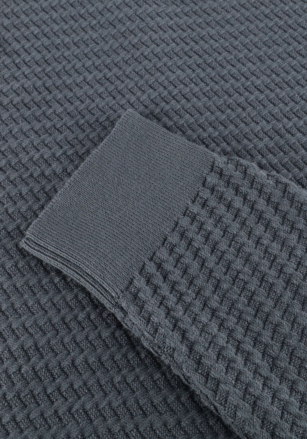 Grijze CAST IRON Trui REGULAR FIT COTTON STRETCH STRUCTURE - large