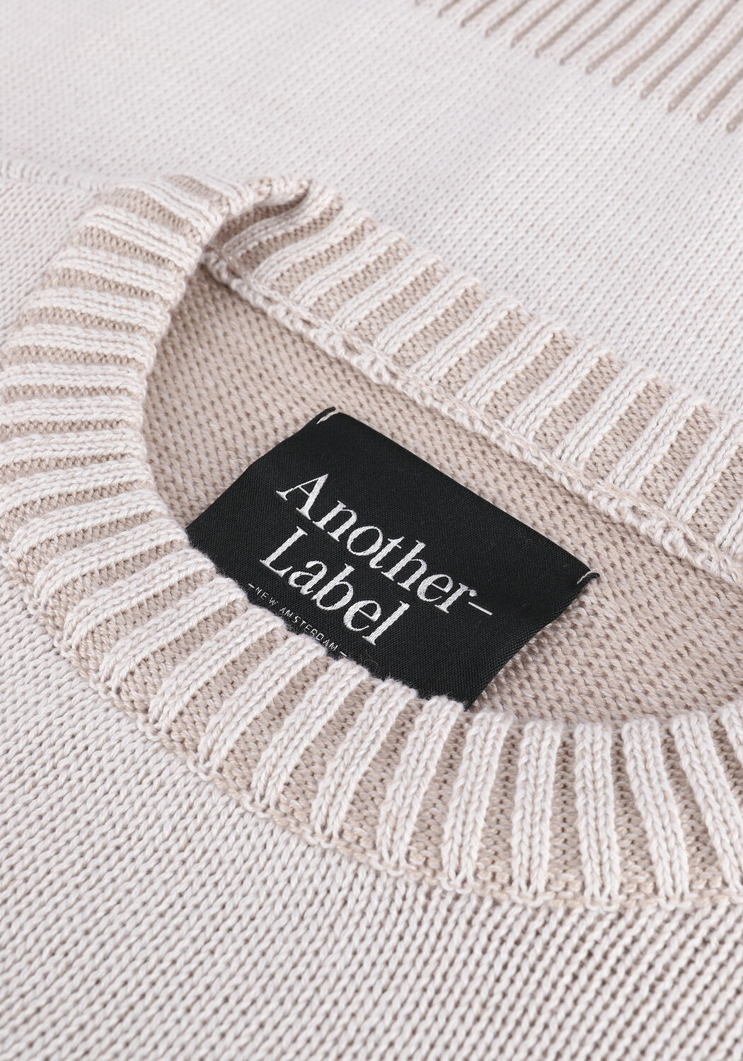 Beige ANOTHER LABEL Trui ULLA KNITTED PULL - large