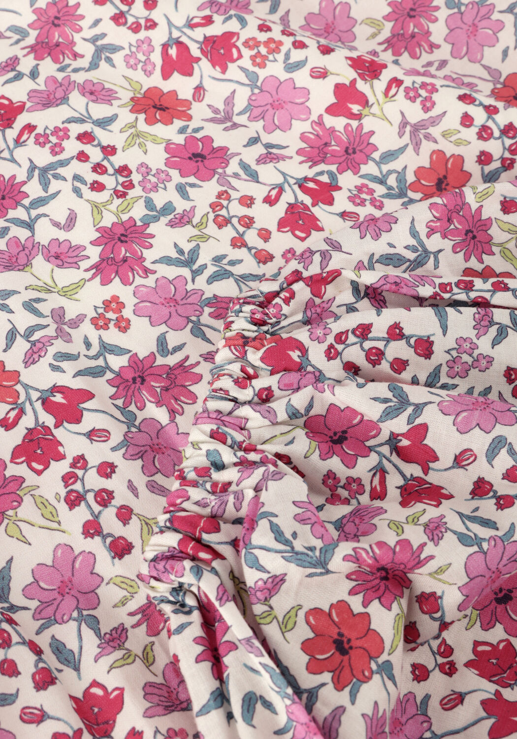 Roze Salty Stitch Mini jurk BALLON JURK - FLOWER - large