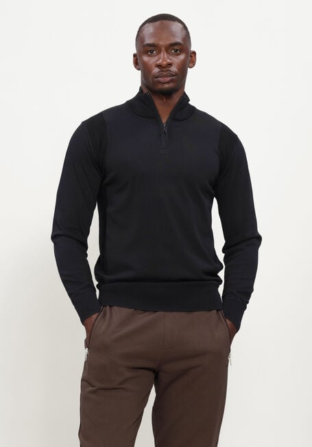 Zwarte GENTI Truien/vesten TURTLE ZIP LS - large