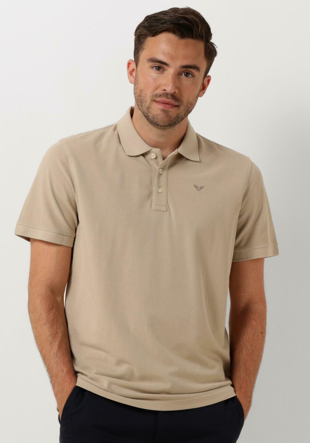 PME LEGEND Heren Polo's & T-shirts Short Sleeve Polo Pique Garment Dye Bruin