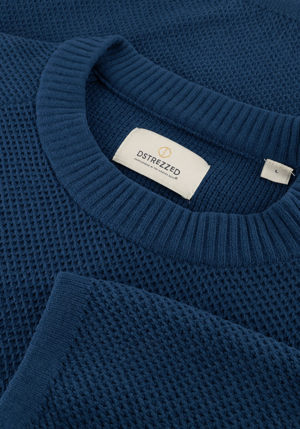 Blauwe DSTREZZED Trui NEILL BIG CHENILLE - large