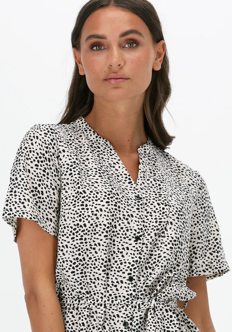 Gebroken wit OBJECT Mini jurk SELINE S/S SHIRT DRESS - large