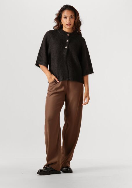 Antraciet NEO NOIR Trui BENUTA FLUFFY KNIT CARDIGAN - large