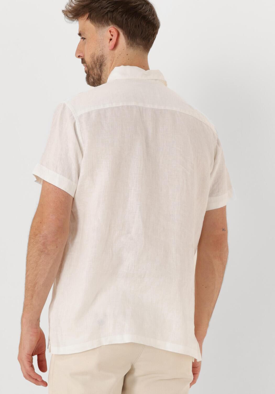 SCOTCH & SODA Heren Overhemden Linen Shirt Ecru