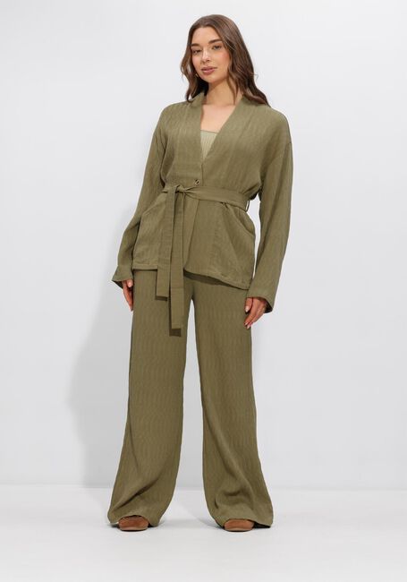 Olijf ANOTHER LABEL Broeken ALMERLA PANTS - large