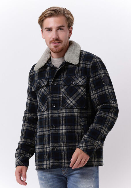 Donkerblauwe DSTREZZED Jack CARPENTER BIG TARTAN - large