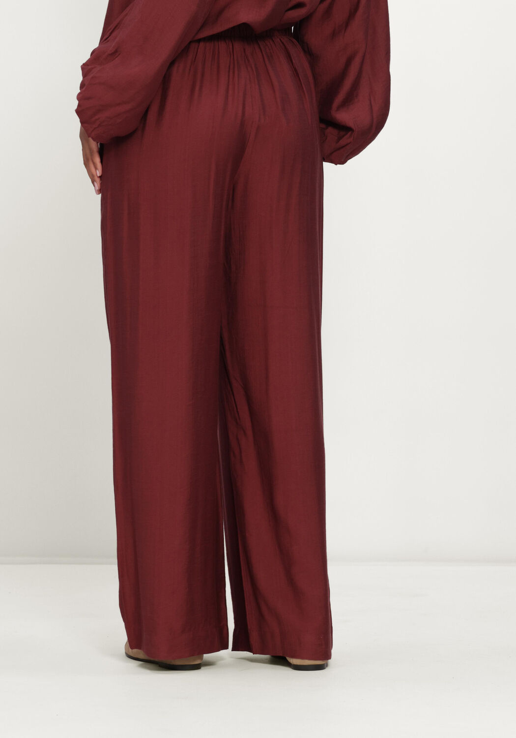 Bordeaux MINUS Wijde broek MSSERIA PANTS - large