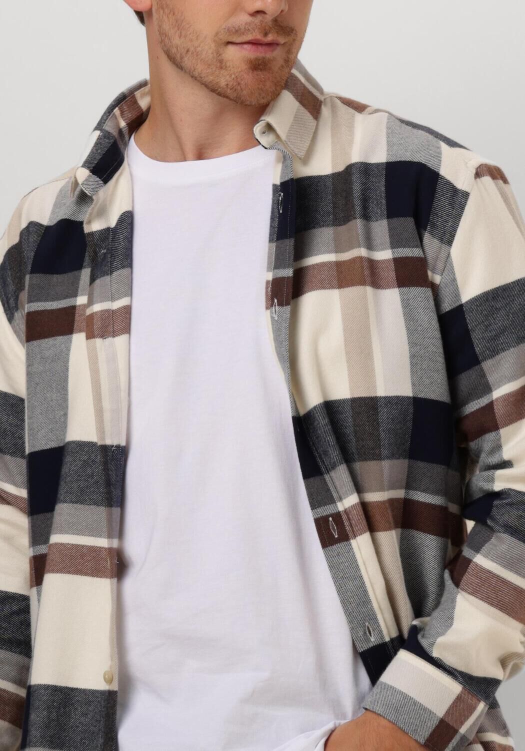 THE GOODPEOPLE Heren Overshirts Sammie Blauw
