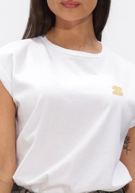 Witte BY-BAR T-shirt TOBI FLAME TOP - large