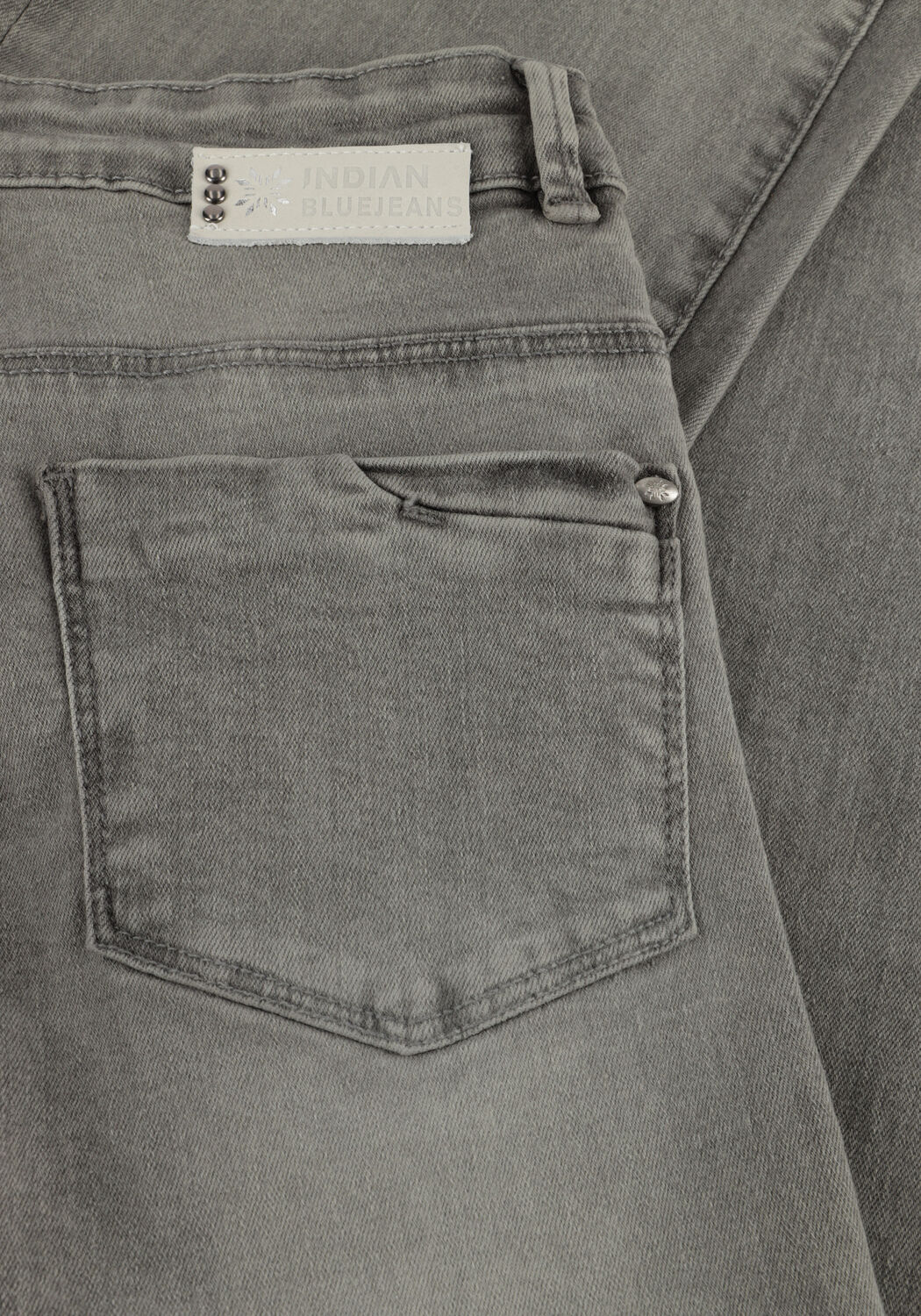 Grijze INDIAN BLUE JEANS Wide jeans WIDE FIT LIGHTGREY - large