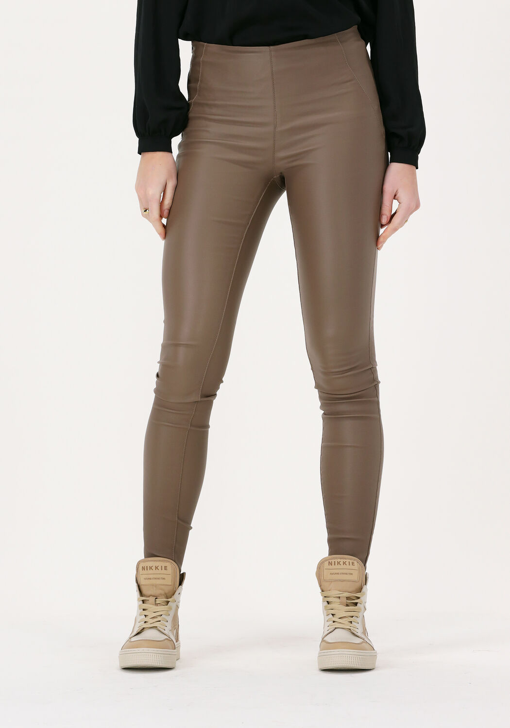 Coated leggings clearance