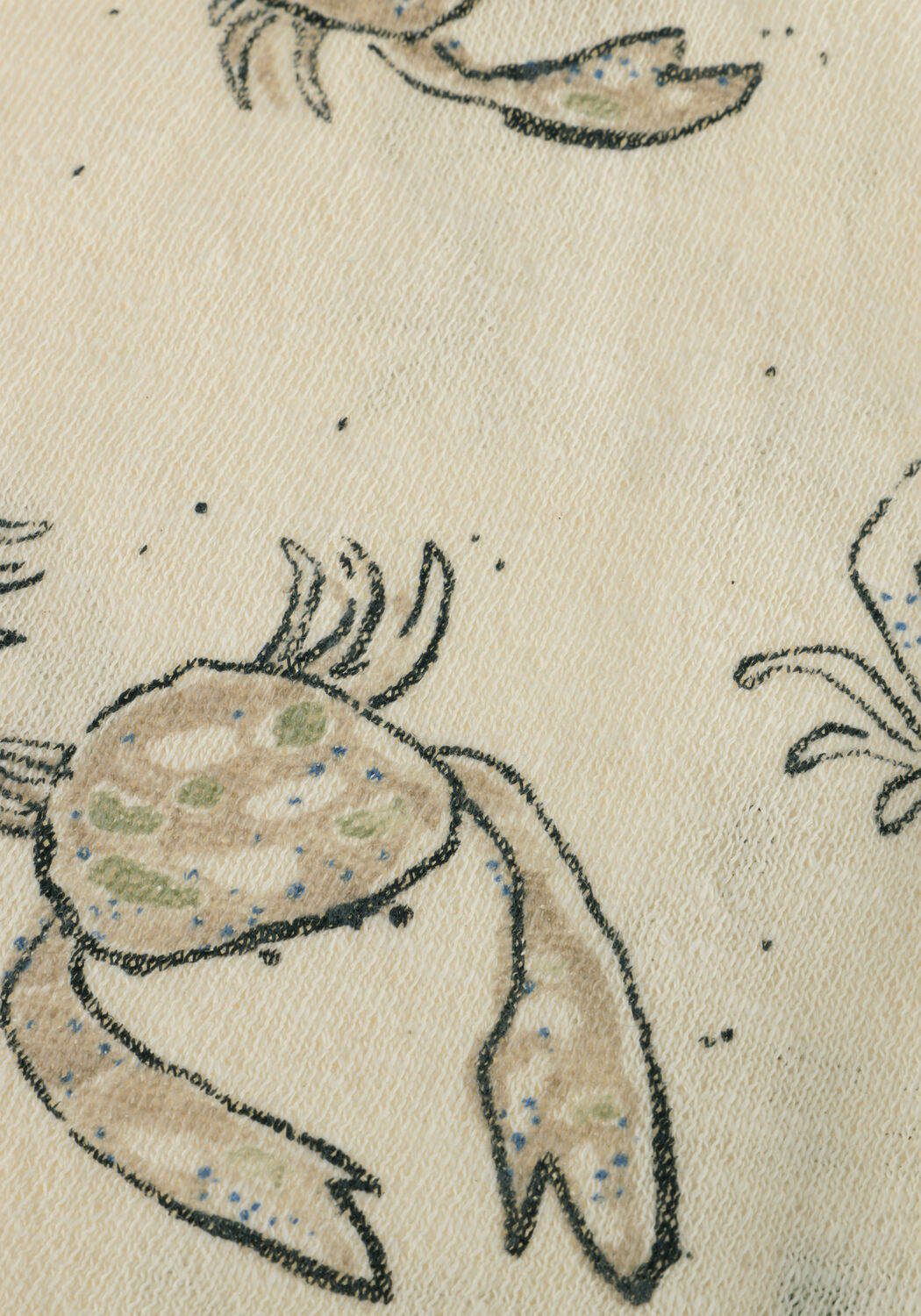 Ecru PLAY UP T-shirt PRINTED FLAME JERSEY T-SHIRT - large