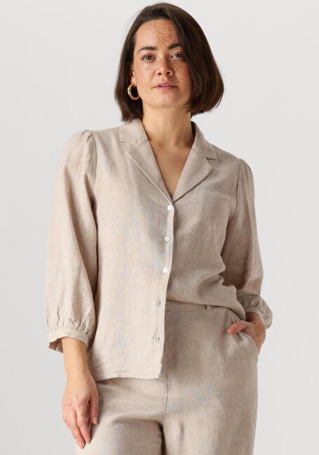 Beige MSCH COPENHAGEN Blouses MSCHPENNIE GINIA 3 4 SHIRT - large