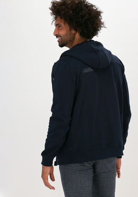 Donkerblauwe PME LEGEND Vest HOODED INTERLOCK SWEAT - large