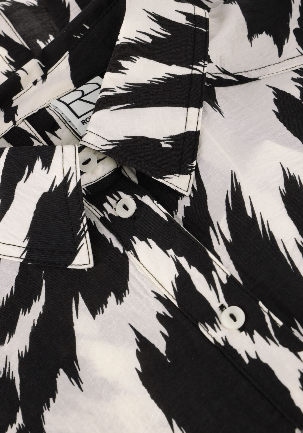 Zwarte ROUGE EDIT Top ROUALININE 2/4 OVERSIZED SHIRT - large