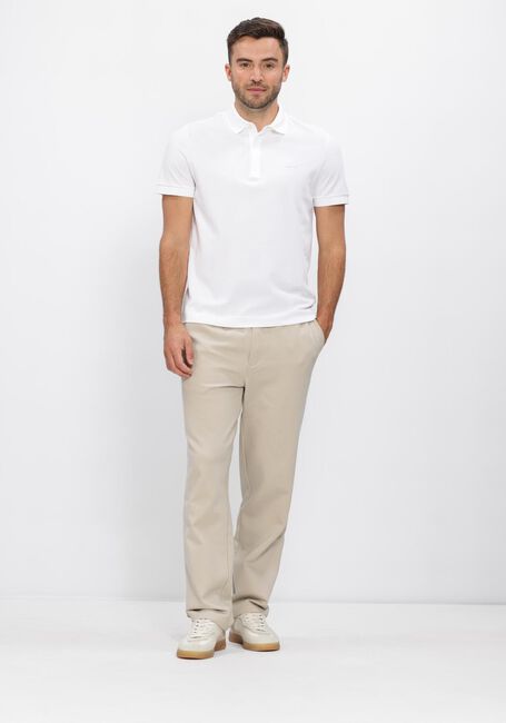 Witte LACOSTE Polo REGULAR FIT COTTON BLEND POLO SHIRT - large