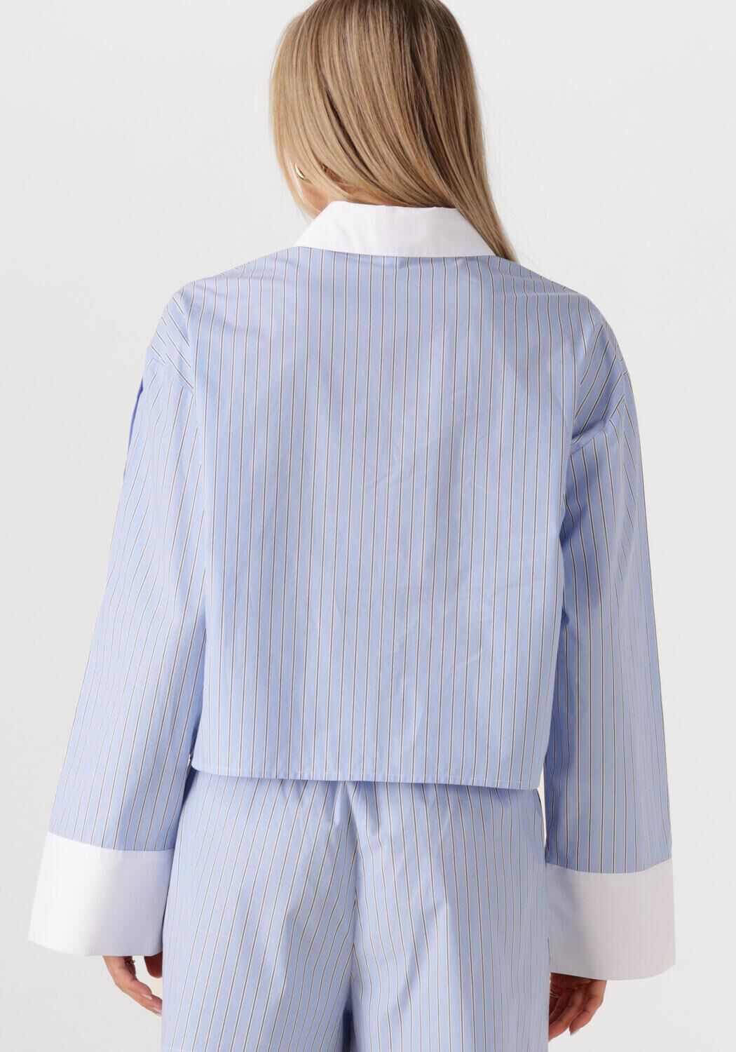 SECOND FEMALE Dames Blouses Alanis Combi Shirt Blauw