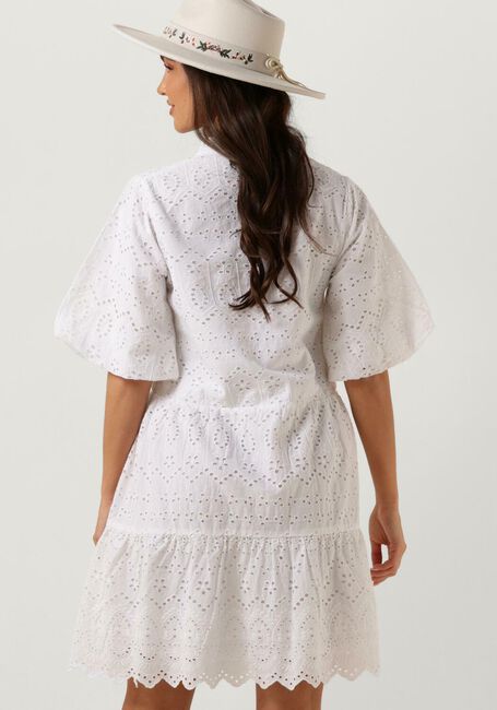 Witte NOTRE-V Mini jurk NV-DONNA DRESS BRODERIE ANGLAISE DRESS - large
