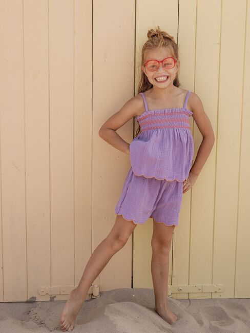 Paarse LOOXS Little Korte broek 2613-7666 - large