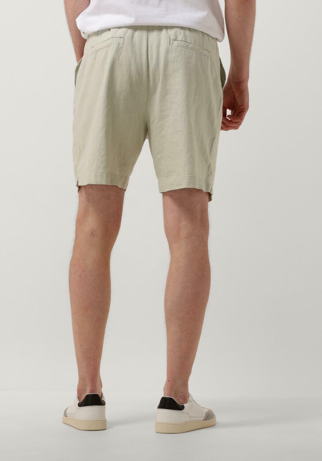 WOODBIRD Heren Broeken Wbbommy Linen Shorts Mint