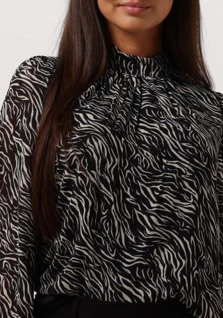 Bruine OBJECT Blouses OBJMILA L/S HIGH NECK TOP NOOS - large