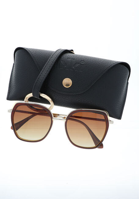 Bruine IKKI Zonnebril DONNA - large