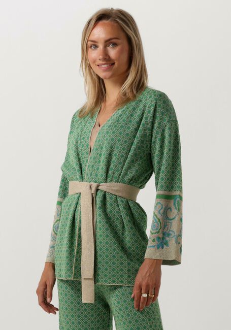 Groene LIU JO Kimono GIACCA MAGLIA SCIALLATA JACQ - large