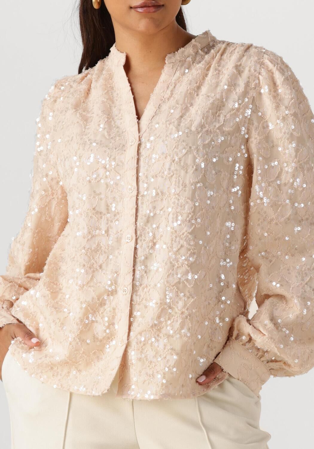 NUKUS Dames Blouses Lizzy Blouse Beige