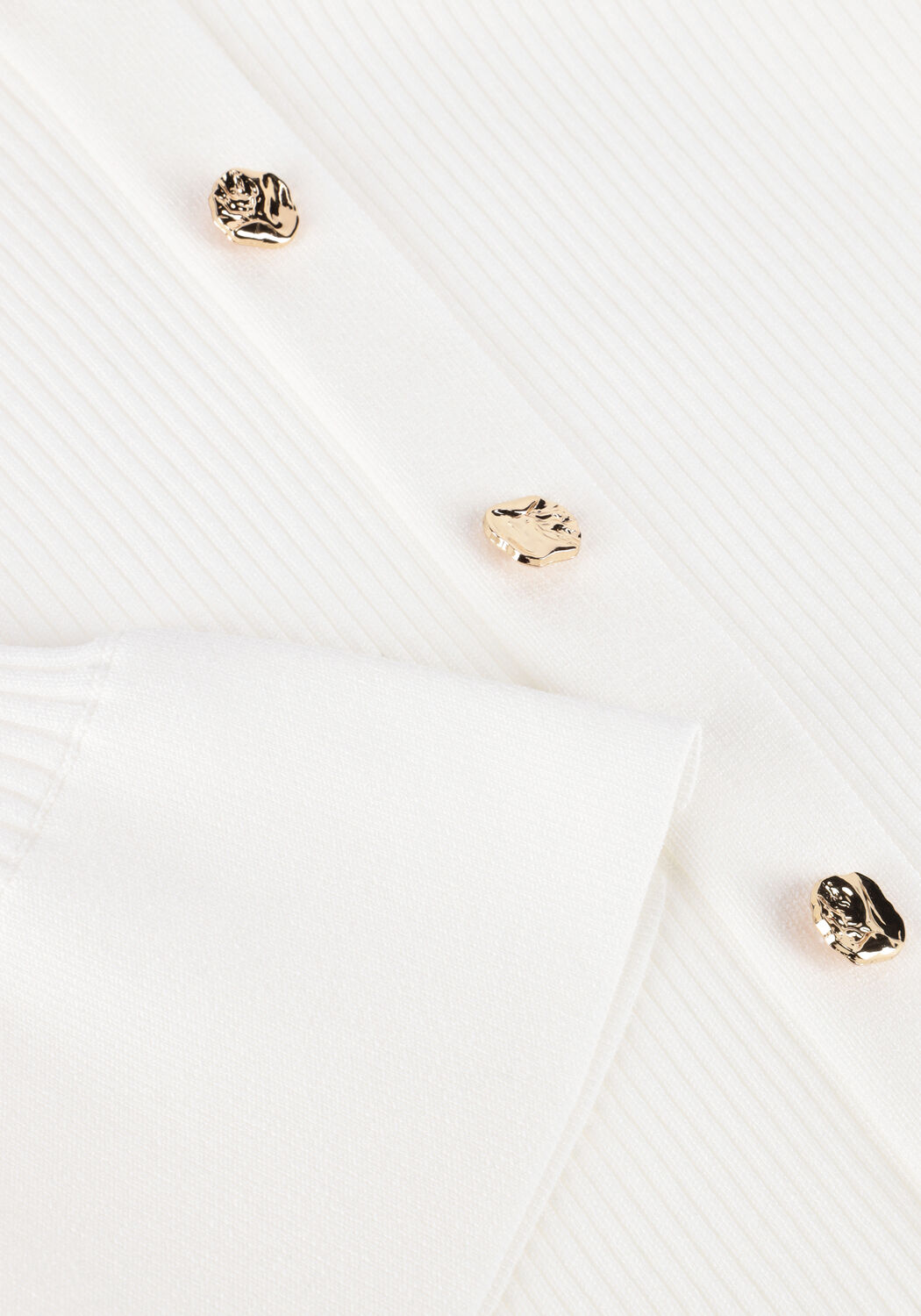 Witte NEO NOIR Top YLVIE KNIT BLOUSE - large