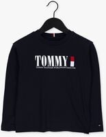Donkerblauwe TOMMY HILFIGER  TOMMY GRAPHIC TEE L/S - medium