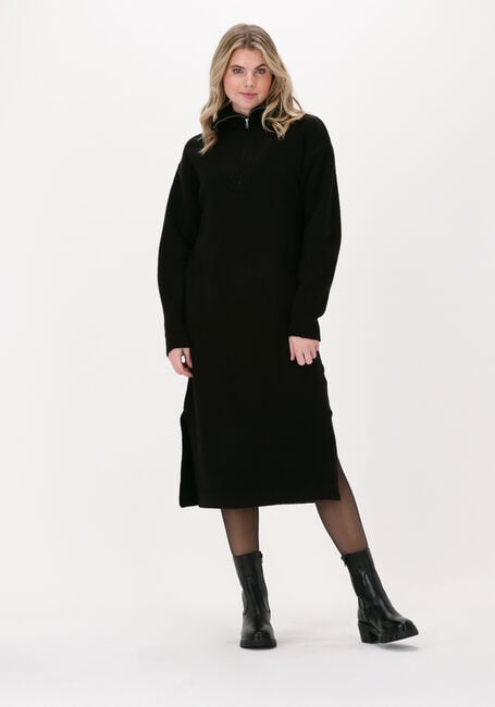 Zwarte MOVES Midi jurk BRADLIE 2243 - large