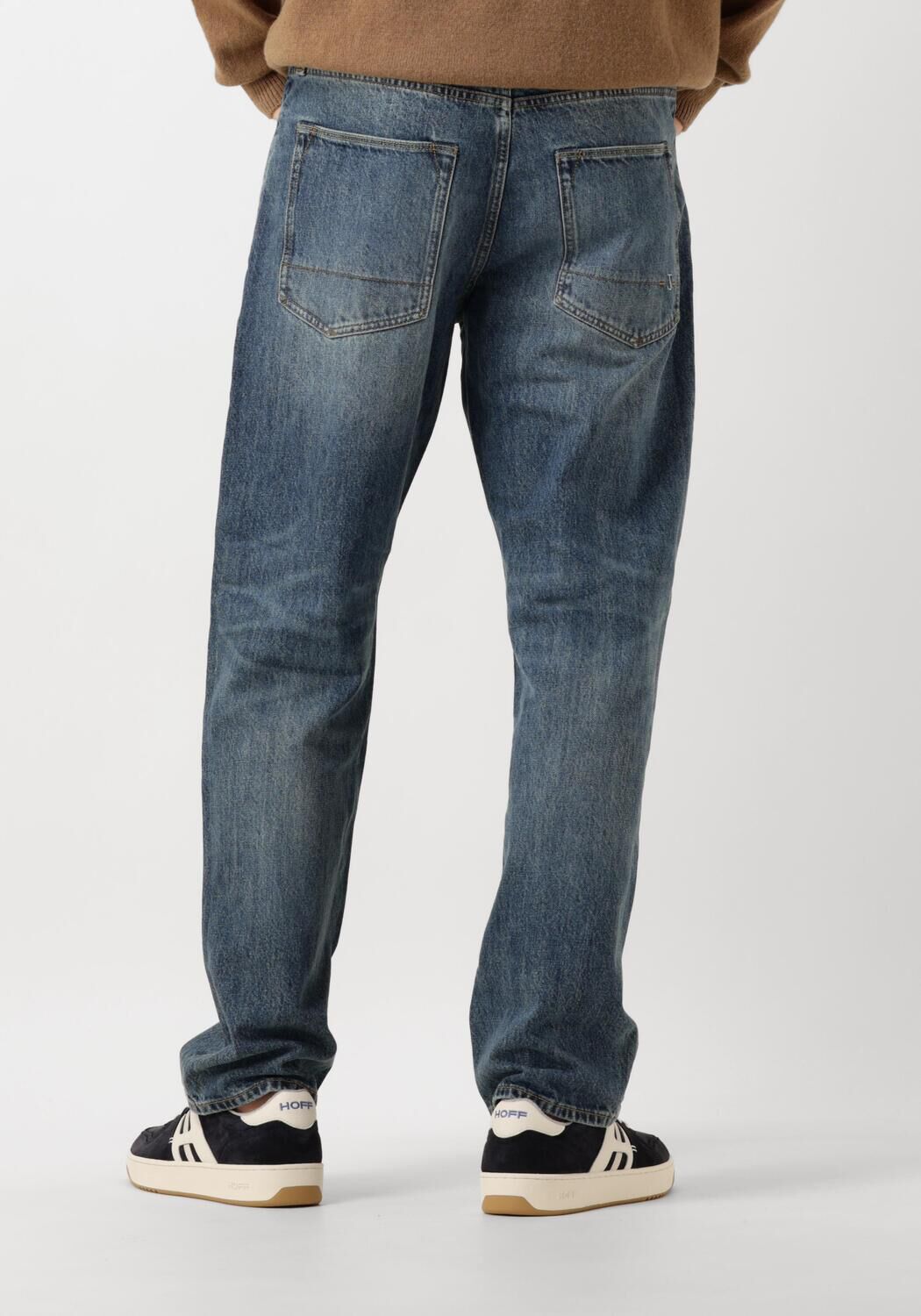 BUTCHER OF BLUE Heren Jeans Berkley Loose Ozone Denim Donkerblauw